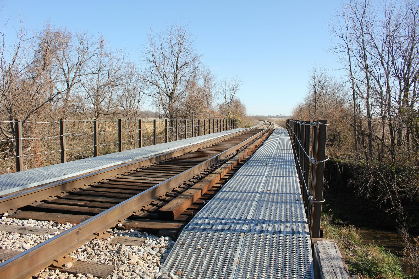 Looking east